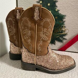 SHYANNE GIRLS' SPARKLE PLENTY BOOTS - BROAD SQUARE TOE